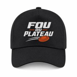 Casquette Ball Trap - Fou du plateau - Typographie - Noir / Orange