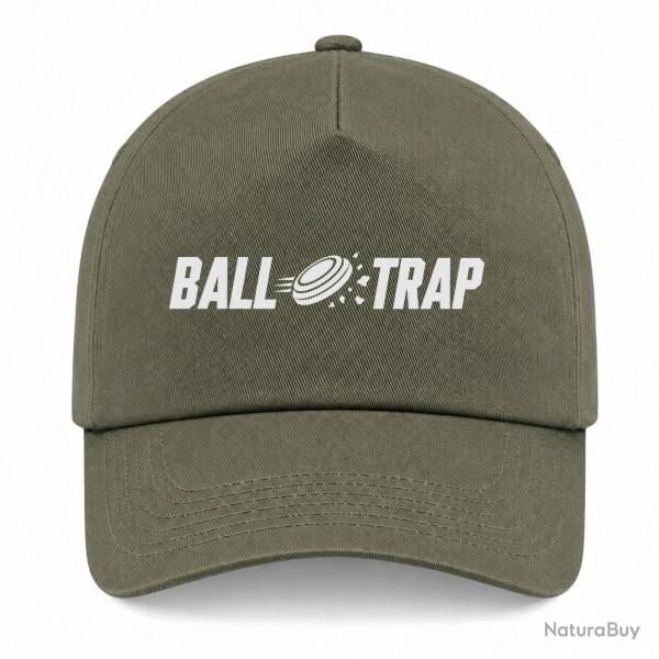 Casquette Ball Trap - Impact central - Kaki / Blanc