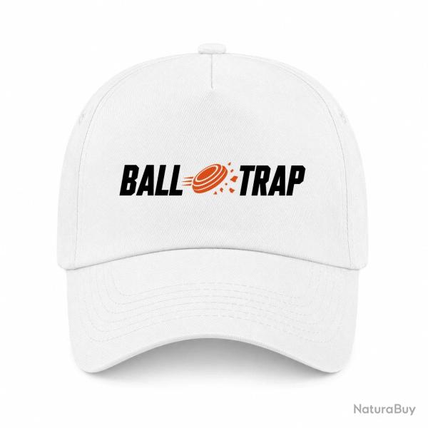 Casquette Ball Trap - Impact central - Blanc / Orange