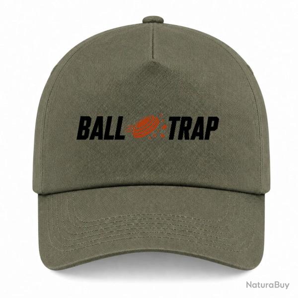 Casquette Ball Trap - Impact central - Kaki / Noir et orange