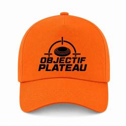 Casquette Ball Trap - Objectif plateau - Dans le viseur - Orange