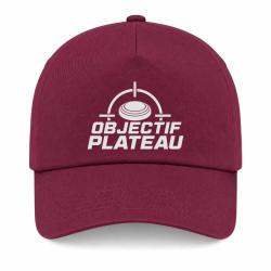Casquette Ball Trap - Objectif plateau - Dans le viseur - Bordeaux