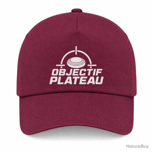 Casquette Ball Trap - Objectif plateau - Dans le viseur - Bordeaux