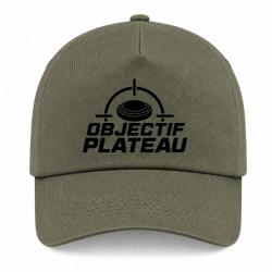 Casquette Ball Trap - Objectif plateau - Dans le viseur - Kaki / Noir