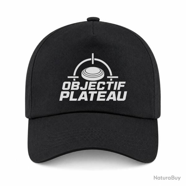 Casquette Ball Trap - Objectif plateau - Dans le viseur - Noir