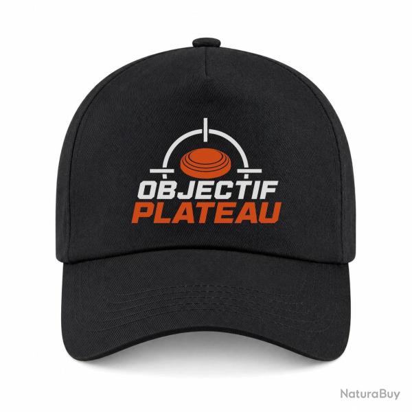 Casquette Ball Trap - Objectif plateau - Dans le viseur - Noir / Orange