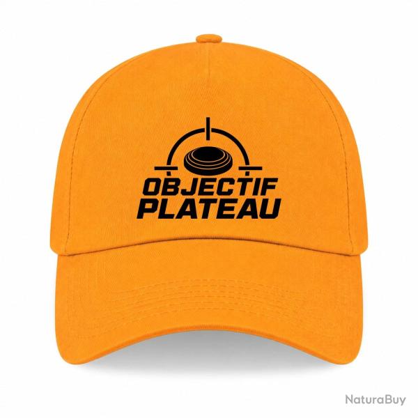 Casquette Ball Trap - Objectif plateau - Dans le viseur - Jaune
