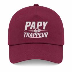 Casquette Ball Trap - Papy trappeur - Cadeau passion - Bordeaux