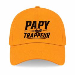 Casquette Ball Trap - Papy trappeur - Cadeau passion - Jaune