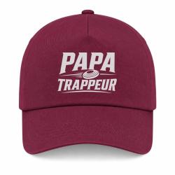 Casquette Ball Trap - Papa trappeur - Cadeau personnalis&eacute; - Bordeaux