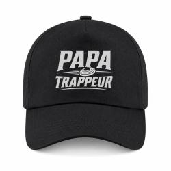 Casquette Ball Trap - Papa trappeur - Cadeau personnalis&eacute; - Noir