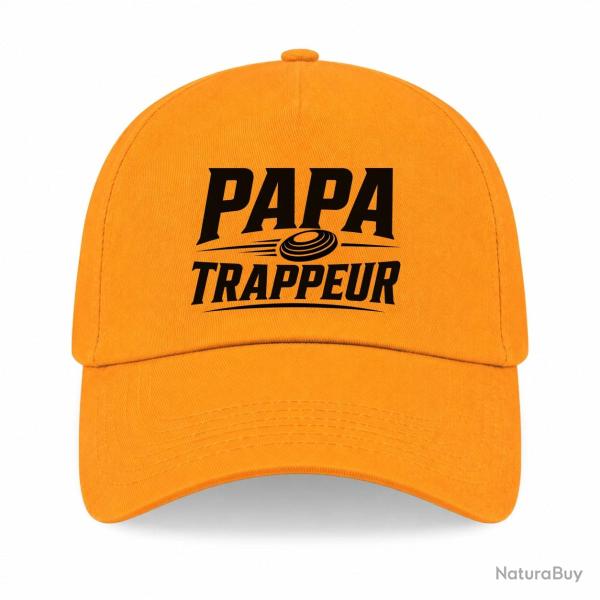 Casquette Ball Trap - Papa trappeur - Cadeau personnalis� - Jaune