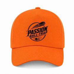 Casquette Ball Trap - Passion Ball Trap - Logo tireur - Orange