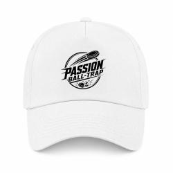 Casquette Ball Trap - Passion Ball Trap - Logo tireur - Blanc