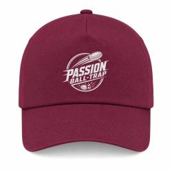 Casquette Ball Trap - Passion Ball Trap - Logo tireur - Bordeaux
