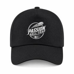 Casquette Ball Trap - Passion Ball Trap - Logo tireur - Noir