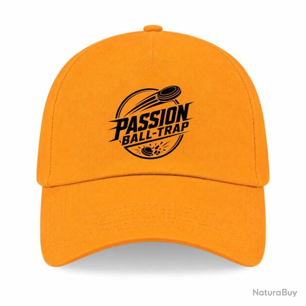 Casquette Ball Trap - Passion Ball Trap - Logo tireur - Jaune
