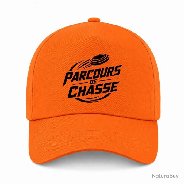 Casquette Ball Trap - Parcours de chasse - Tireur Sporting - Orange