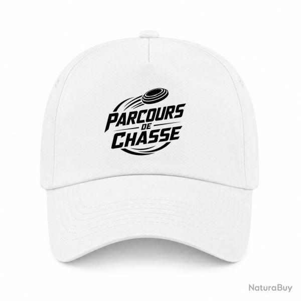 Casquette Ball Trap - Parcours de chasse - Tireur Sporting - Blanc