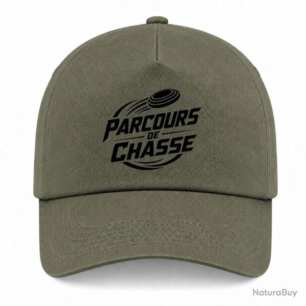 Casquette Ball Trap - Parcours de chasse - Tireur Sporting - Kaki / Noir