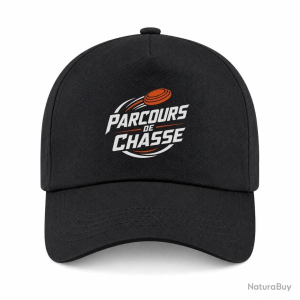 Casquette Ball Trap - Parcours de chasse - Tireur Sporting - Noir / Orange