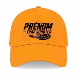 Casquette Ball Trap - Pr&eacute;nom personnalis&eacute; - Trap Shooter - Jaune