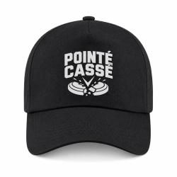 Casquette Ball Trap - Point&eacute; cass&eacute; - Double impact - Noir