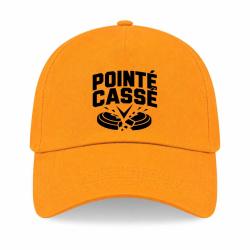Casquette Ball Trap - Point&eacute; cass&eacute; - Double impact - Jaune