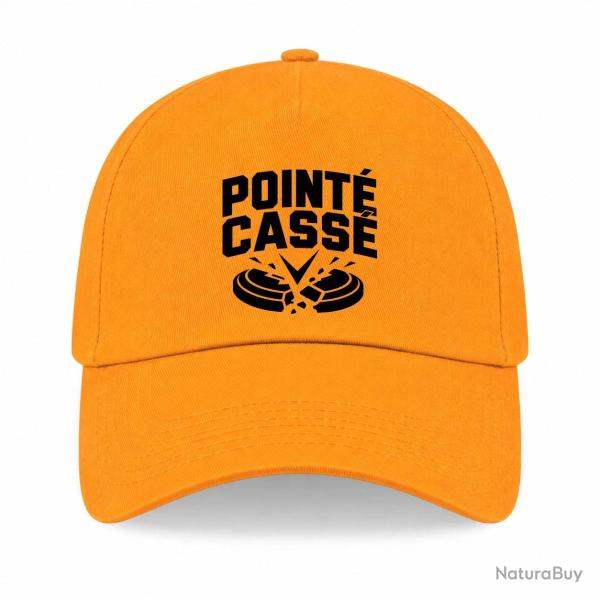 Casquette Ball Trap - Point� cass� - Double impact - Jaune