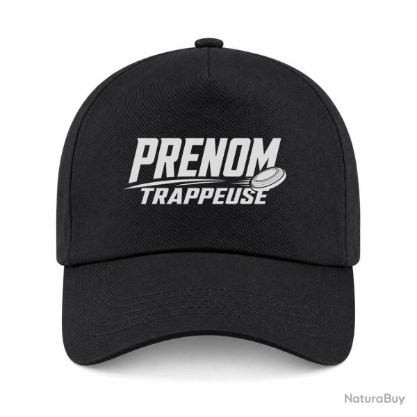Casquette Ball Trap - Pr�nom personnalis� - Trappeuse - Noir