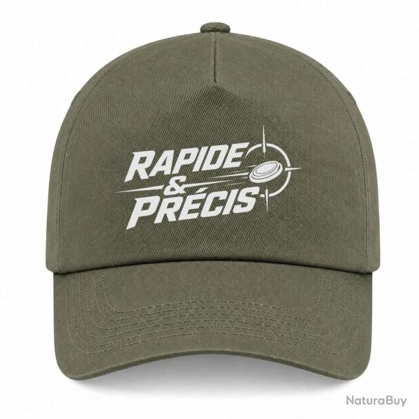 Casquette Ball Trap - Rapide et pr�cis - R�flexe tireur - Kaki / Blanc