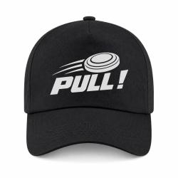 Casquette Ball Trap - Pull ! - Plateau filant - Noir