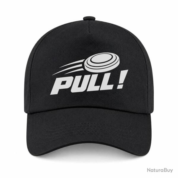 Casquette Ball Trap - Pull ! - Plateau filant - Noir