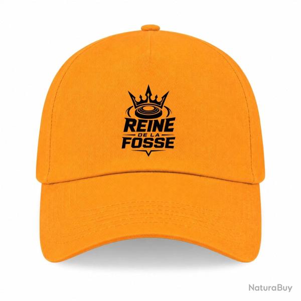 Casquette Ball Trap - Reine de la fosse - Tireuse sportive - Jaune
