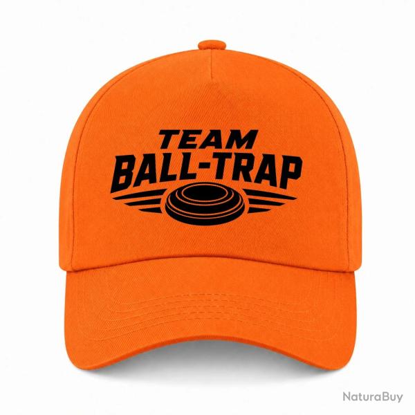 Casquette Ball Trap - Team comp�tition - Blason plateau - Orange