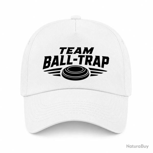 Casquette Ball Trap - Team comp�tition - Blason plateau - Blanc