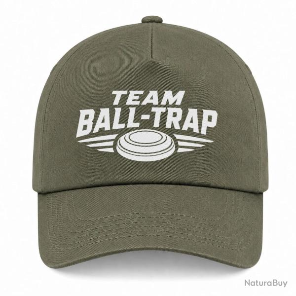 Casquette Ball Trap - Team comp�tition - Blason plateau - Kaki / Blanc