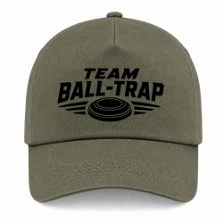 Casquette Ball Trap - Team comp&eacute;tition - Blason plateau - Kaki / Noir