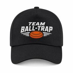 Casquette Ball Trap - Team comp&eacute;tition - Blason plateau - Noir / Orange