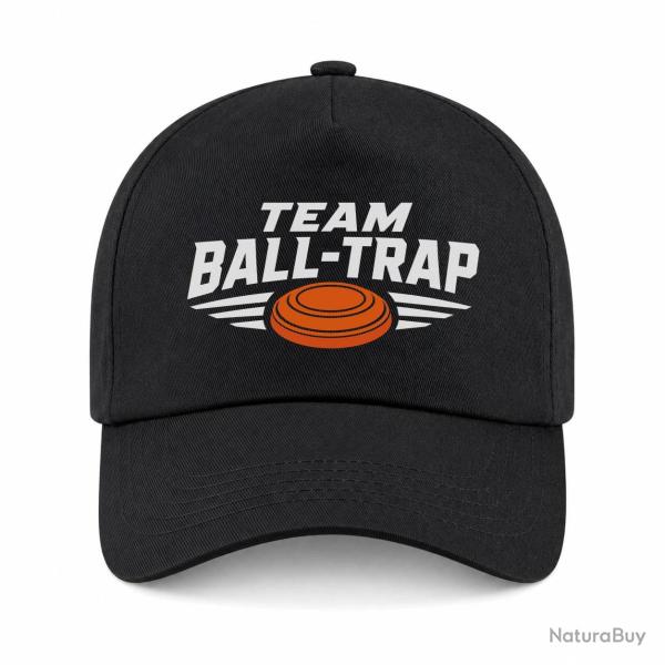 Casquette Ball Trap - Team comp�tition - Blason plateau - Noir / Orange