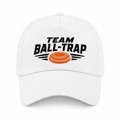 Casquette Ball Trap - Team comp&eacute;tition - Blason plateau - Blanc / Orange