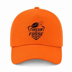 Casquette Ball Trap - Tireur de fosse - Discipline plateau - Orange