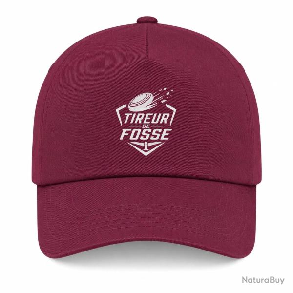 Casquette Ball Trap - Tireur de fosse - Discipline plateau - Bordeaux