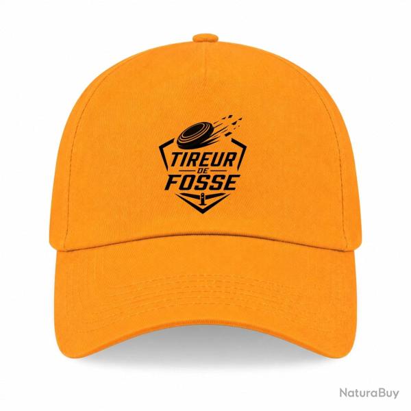 Casquette Ball Trap - Tireur de fosse - Discipline plateau - Jaune