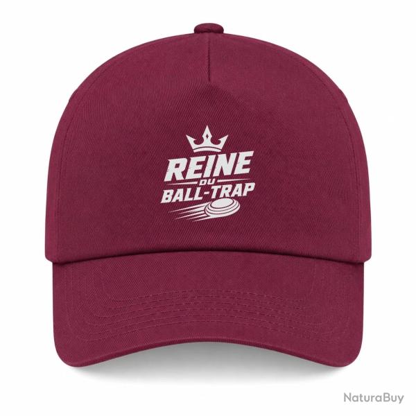 Casquette Ball Trap - Reine du Ball Trap - Couronne - Bordeaux