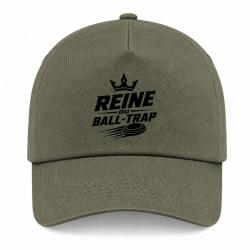 Casquette Ball Trap - Reine du Ball Trap - Couronne - Kaki / Noir