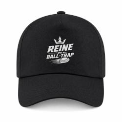 Casquette Ball Trap - Reine du Ball Trap - Couronne - Noir