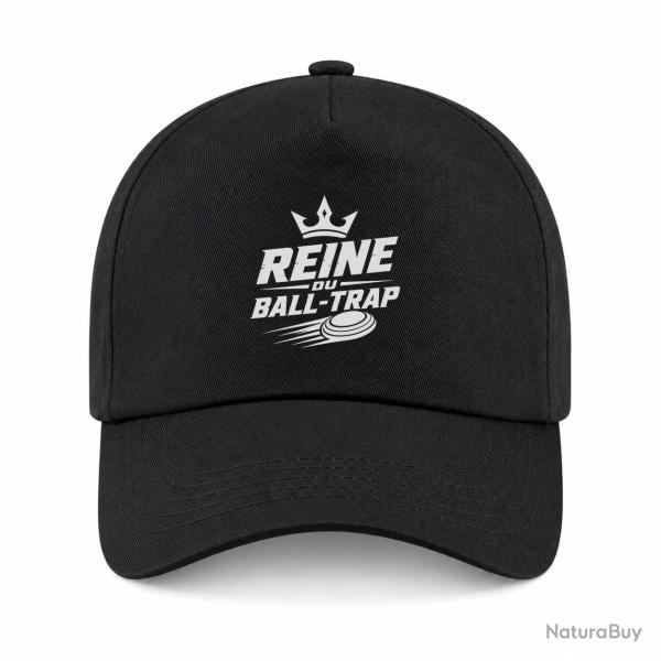 Casquette Ball Trap - Reine du Ball Trap - Couronne - Noir