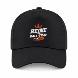 Casquette Ball Trap - Reine du Ball Trap - Couronne - Noir / Orange