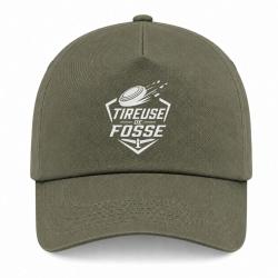 Casquette Ball Trap - Tireuse de fosse - Discipline plateau - Kaki / Blanc
